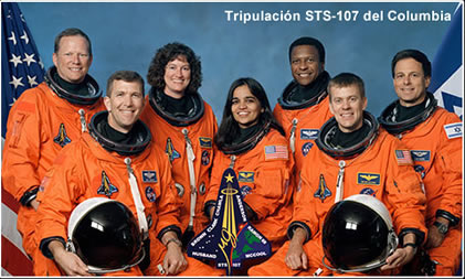 Columbia STS-107 Tripulacion-NASA1